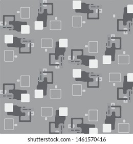 Simple black and white vector illustration. Abstract geometric background pattern