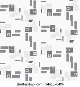 Simple black and white vector illustration. Abstract geometric background pattern