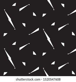 Simple black and white vector illustration. Abstract geometric background pattern