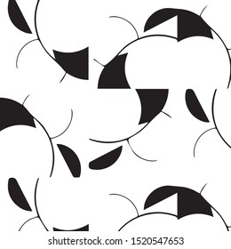 Simple black and white vector illustration. Abstract geometric background pattern