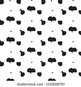 Simple black and white vector illustration. Abstract geometric background pattern