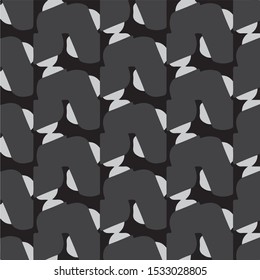 Simple black and white vector illustration. Abstract geometric background pattern