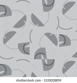 Simple black and white vector illustration. Abstract geometric background pattern