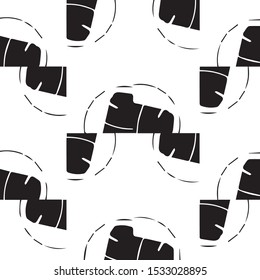 Simple black and white vector illustration. Abstract geometric background pattern