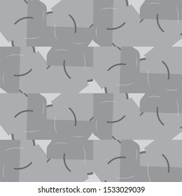 Simple black and white vector illustration. Abstract geometric background pattern