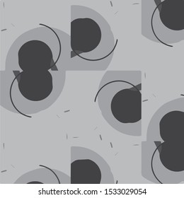 Simple black and white vector illustration. Abstract geometric background pattern