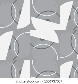 Simple black and white vector illustration. Abstract geometric background pattern