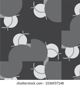 Simple black and white vector illustration. Abstract geometric background pattern