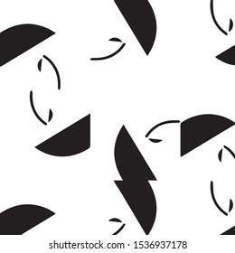 Simple black and white vector illustration. Abstract geometric background pattern