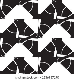 Simple black and white vector illustration. Abstract geometric background pattern