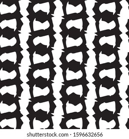 Simple black and white vector illustration. Abstract geometric background pattern