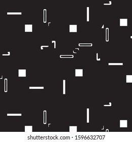 Simple black and white vector illustration. Abstract geometric background pattern