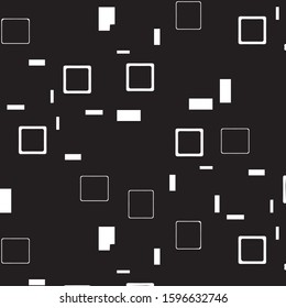 Simple black and white vector illustration. Abstract geometric background pattern