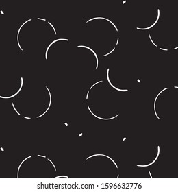 Simple black and white vector illustration. Abstract geometric background pattern