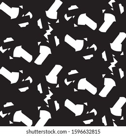 Simple black and white vector illustration. Abstract geometric background pattern