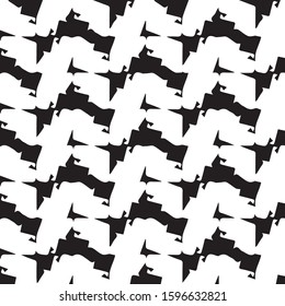 Simple black and white vector illustration. Abstract geometric background pattern