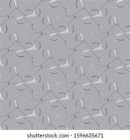 Simple black and white vector illustration. Abstract geometric background pattern