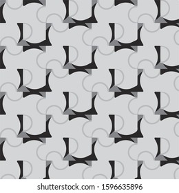 Simple black and white vector illustration. Abstract geometric background pattern