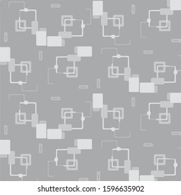 Simple black and white vector illustration. Abstract geometric background pattern