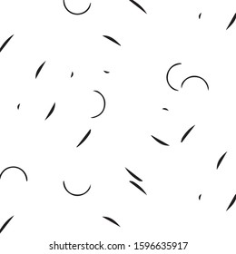 Simple black and white vector illustration. Abstract geometric background pattern