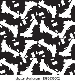 Simple black and white vector illustration. Abstract geometric background pattern