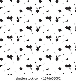 Simple black and white vector illustration. Abstract geometric background pattern