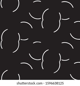 Simple black and white vector illustration. Abstract geometric background pattern