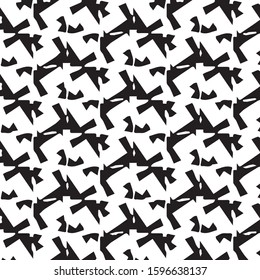 Simple black and white vector illustration. Abstract geometric background pattern