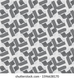 Simple black and white vector illustration. Abstract geometric background pattern
