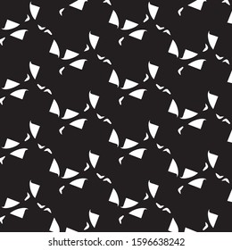 Simple black and white vector illustration. Abstract geometric background pattern