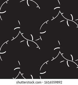 Simple black and white vector illustration. Abstract geometric background pattern