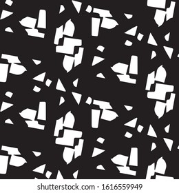 Simple black and white vector illustration. Abstract geometric background pattern