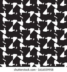 Simple black and white vector illustration. Abstract geometric background pattern