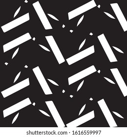 Simple black and white vector illustration. Abstract geometric background pattern