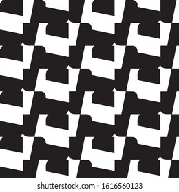 Simple black and white vector illustration. Abstract geometric background pattern