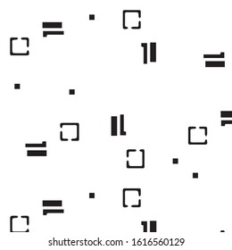 Simple black and white vector illustration. Abstract geometric background pattern
