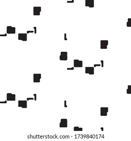 Simple black and white vector illustration. Abstract geometric background pattern