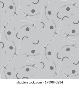 Simple black and white vector illustration. Abstract geometric background pattern