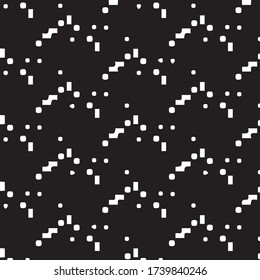 Ilustración vectorial simple en blanco y negro. Patrón de fondo geométrico abstracto
