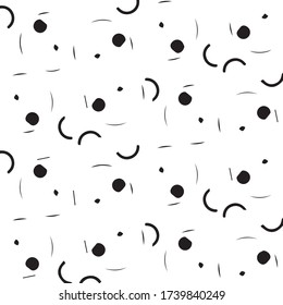 Simple black and white vector illustration. Abstract geometric background pattern