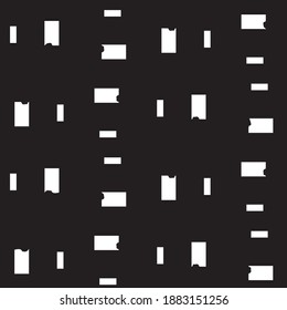 Simple black and white vector illustration. Abstract geometric background pattern