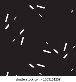 Simple black and white vector illustration. Abstract geometric background pattern