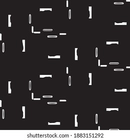 Ilustración vectorial simple en blanco y negro. Patrón de fondo geométrico abstracto
