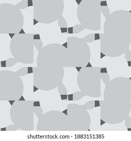 Simple black and white vector illustration. Abstract geometric background pattern