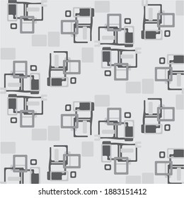 Simple black and white vector illustration. Abstract geometric background pattern