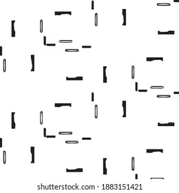 Simple black and white vector illustration. Abstract geometric background pattern