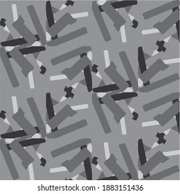 Simple black and white vector illustration. Abstract geometric background pattern