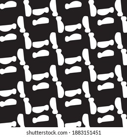 Ilustración vectorial simple en blanco y negro. Patrón de fondo geométrico abstracto