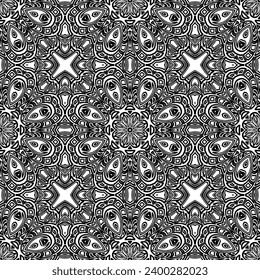 Simple black and white vector illustration. Abstract geometric background pattern.