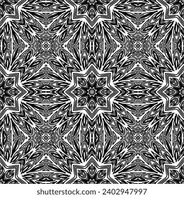 Ilustración vectorial simple en blanco y negro. Patrón de fondo geométrico abstracto.